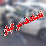 تماشای صحنه تصادف ۲ نفر را به کام مرگ کشاند