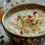 طرز تهیه شیر برنج با خامه