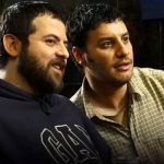 عکس پربازدید از هومن سیدی در کنار جواد عزتی