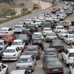 ترافیک شدید در جاده چالوس + فیلم