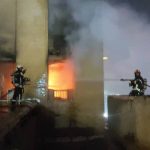 ویدئو هولناک از لحظه وقوع آتش‌سوزی در بازار بندرعباس