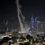 اصابت موشک ایران به ساختمان وزارت دفاع اسرائیل + فیلم