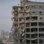 تصاویر آخرالزمانی از انهدام برج‌های تل آویو با موشک‌های ایران