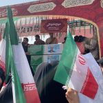 حضور فرزند رهبر انقلاب در مراسم تشییع شهدا + فیلم