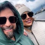 استایل تابستانی همسر بابک جهانبخش در کافه + عکس