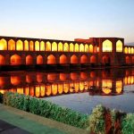 عکس زیر خاکی از پل خواجو اصفهان سال ۱۳۰۵ شمسی