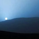 غروب آبی رنگ در سیاره سرخ / عکس