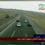لحظه هولناک تصادف ۴ خودرو در بزرگراه در ایران + فیلم
