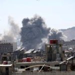 لحظه بمباران کاخ ریاست‌جمهوری سوریه / فیلم