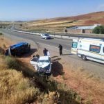 مصدومیت ۶ نفر درپی تصادف زنجیره‌ای در میدان ساعت شهر قدس