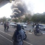 آتش‌ سوزی شدید در بیمارستان قائم مشهد + فیلم