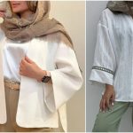 46 استایل خنک و شیک با مانتو سفید مخصوص تابستان