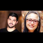 بوسیدن دستان آزیتا حاجیان توسط سینا مهراد در یک مراسم + فیلم