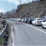 یکطرفه شدن جاده کندوان + ترافیک شدید در جاده هراز