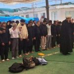 حضور وزیر امور خارجه ایران در نماز جماعت یکی از مواکب طریق کربلا + عکس