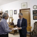 وزیر ارشاد با دو پیشکسوت هنری و قرآنی کرمان دیدار کرد