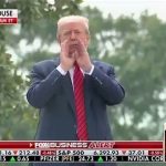 حرکات عجیب ترامپ در پشت بام کاخ سفید+ فیلم