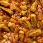 طرز تهیه خورش بامیه ترکیه ای بدون گوشت+ نکات طرز تهیه خورش بامیه ترکیه ای بدون گوشت+ نکات