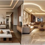 24 ایده‌ ساده و شیک برای کناف سقف پذیرایی