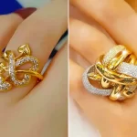 انگشتر طلا لوکس و زیبا؛ ۱۵ مدل متنوع جدید مناسب استایل شیک و لاکچری خانم‌ها