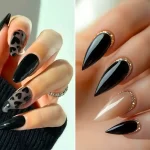 مدل ناخن مشکی جذاب؛ ۱۵ ایده ساده و خاص برای ناخن‌های شما