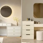 میز آرایش ترند و زیبا؛ ۱۵ مدل متفاوت با نور مخفی برای دکوراسیون مدرن منزل