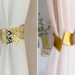 نگهدارنده پرده طلایی شیک؛ ۱۵ مدل خلاقانه با قیمت مناسب و طراحی خاص