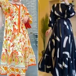 پیراهن بلند تابستانی طرحدار؛ ۱۵ عکس الهام‌بخش برای تابستان خنک