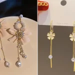 گوشواره آویزی طلا شیک؛ ۱۵ مدل زیبا و شیک برای خانم‌های با سلیقه