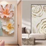 مدل‌های شیک قاب دیواری گل برجسته برای خانه‌های مدرن