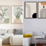 تابلو مدرن سه تیکه؛ ۱۵ مدل شیک و جذاب برای دکوراسیون داخلی منزل