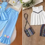 تاپ شلوار بچه گانه جذاب؛ 15 مدل جدید و راحت برای استایل شیک کودکان