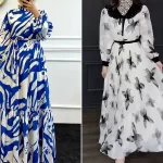 لباس ساحلی بلند شیک؛ ۱۵ عکس زیبا و جدید برای استایل تابستانی