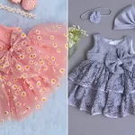 لباس مجلسی نوزادی ترند؛ ۱۵ مدل پرطرفدار برای خاص‌ترین مهمونی‌های کودکانه