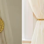 نگهدارنده پرده طلایی؛ ۱۵ مدل جذاب و شیک برای دکوراسیون خانه شما