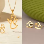 نیم ست طلا زیبا دخترانه؛ ۱۵ مدل شیک و جذاب برای استایل روزمره