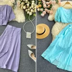 کراپ دامن ترند و زیبا؛ ۱۵ مدل استایل راحت و جذاب خانم‌ها