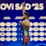 غلامرضا فرخی در فاصله یک ماه دومین طلای جهانی خود را در کشتی گرفت