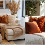 کوسن‌های پاییزی با طرح برگ ریزان؛ بهترین رنگ‌ها برای فضای خانه