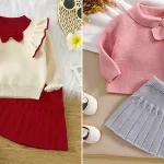 بلوز و دامنی بافتنی بچه گانه؛ ۱۵ مدل شیک برای استایل کودکانه جذاب بلوز و دامنی بافتنی بچه گانه؛ ۱۵ مدل شیک برای استایل کودکانه جذاب