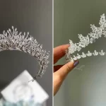 تاج جواهری عروس؛ ۱۵ عکس شیک و خیره‌کننده برای درخشیدن در شب عروسی