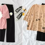 تیشرت و شوار لانگ خانگی؛ ۱۵ مدل جذاب برای راحتی و استایل دلنشین روزمره