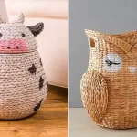 سبد حصیری درب دار فانتزی؛ ۱۵ مدل شیک و کاربردی برای خانه