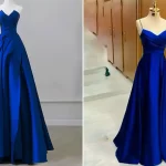 لباس مجلسی آبی کاربنی؛ ۱۵ ایده مدرن و لوکس برای استایل زنانه