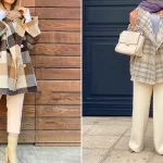 مانتو چهار خانه زنانه؛ ۱۵ مدل شیک و جذاب برای استایل روزمره