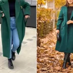 پالتو سبز شیک؛ ۱۵ مدل خاص جذاب برای استایلی متفاوت در فصل‌های سرد