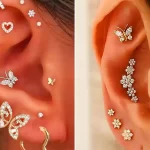 پیرسینگ گوش رنگ ثابت؛ ۱۵ مدل جذاب و متنوع برای استایل روزمره