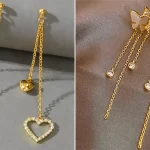 گوشواره طلا آویزی؛ ۱۵ مدل خیره‌کننده برای تکمیل استایل شیک و مدرن شما