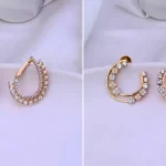 گوشواره نگین دار طلا؛ ۱۵ مدل جذاب برای تکمیل استایل روزمره شما