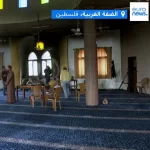 آتش‌زدن یک مسجد در کرانه باختری توسط شهرک‌نشینان